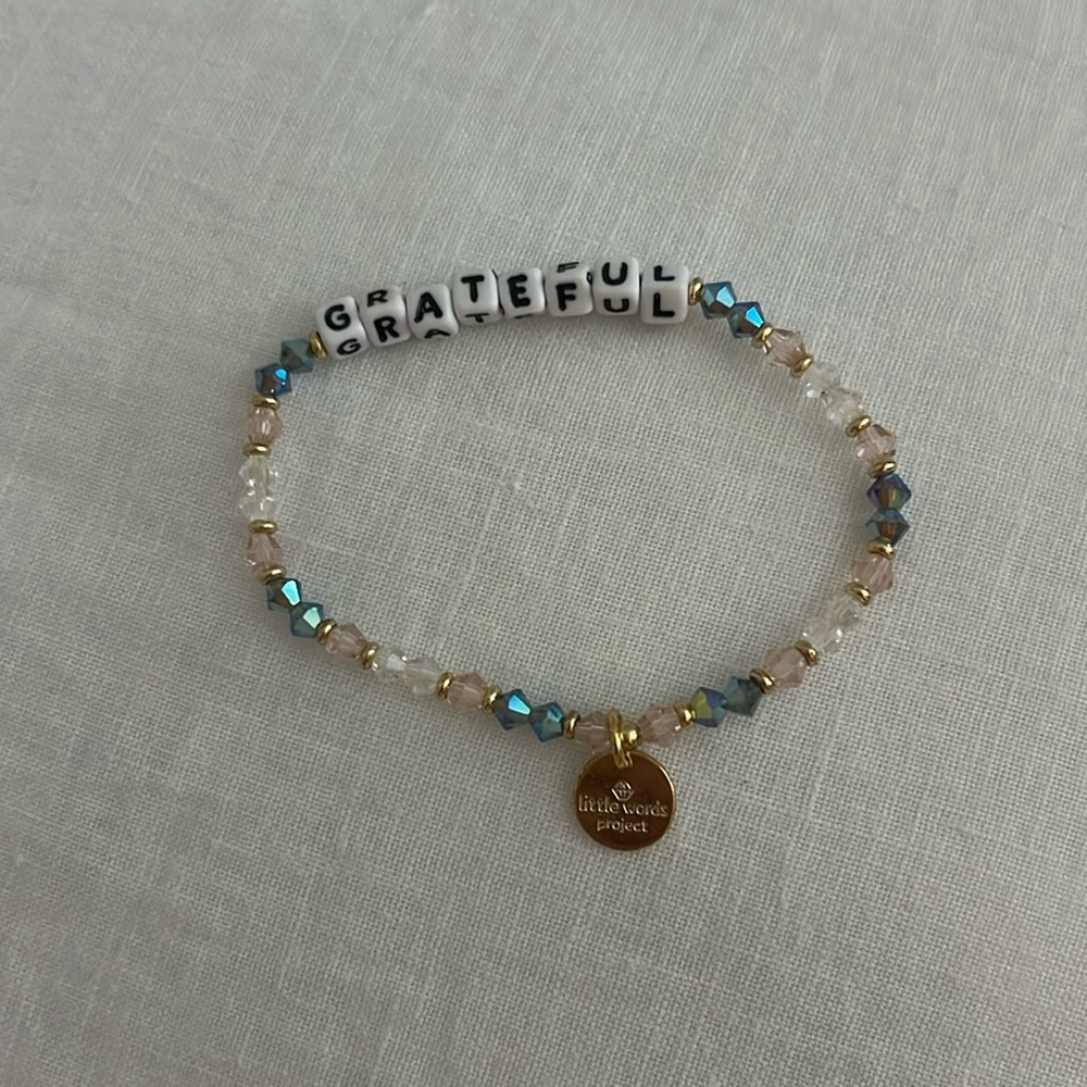 Little words project grateful bracelet